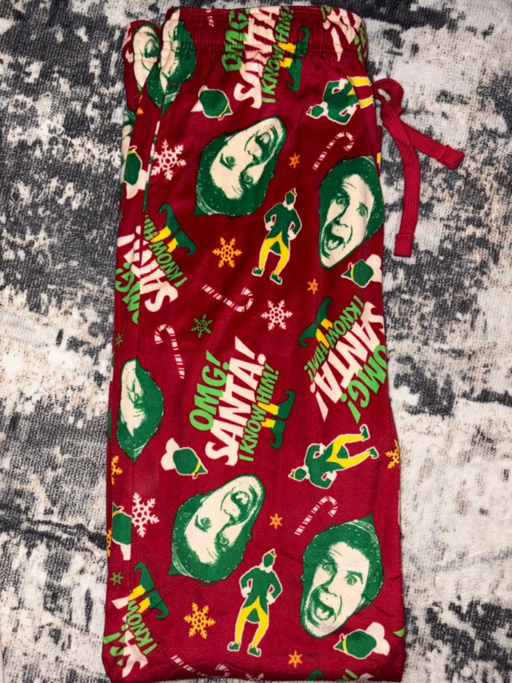 Elf pajama bottoms s/m new without tags